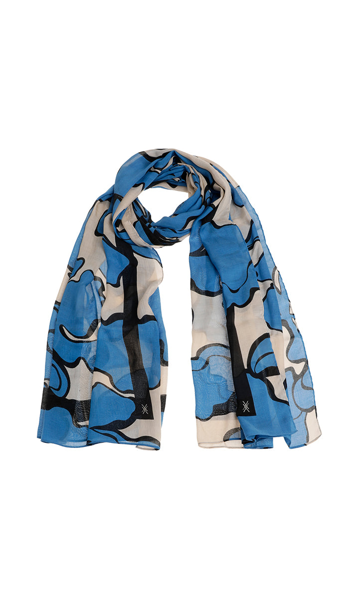 Sjaals blauw Xandres