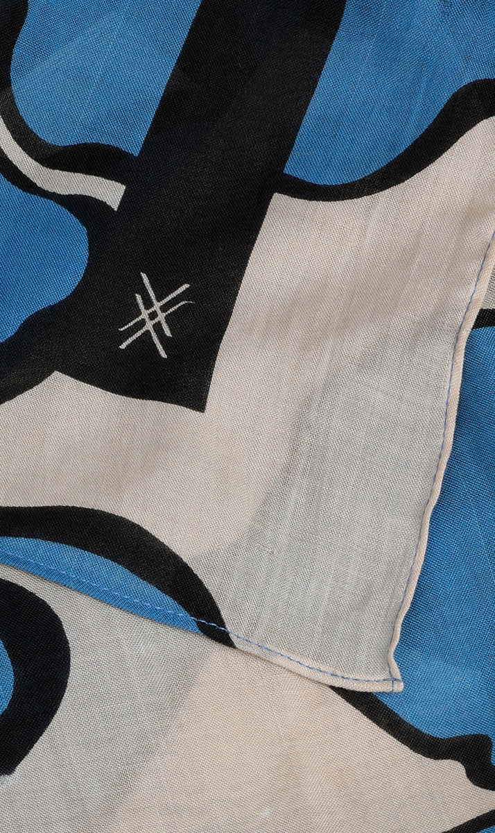 Sjaals blauw Xandres