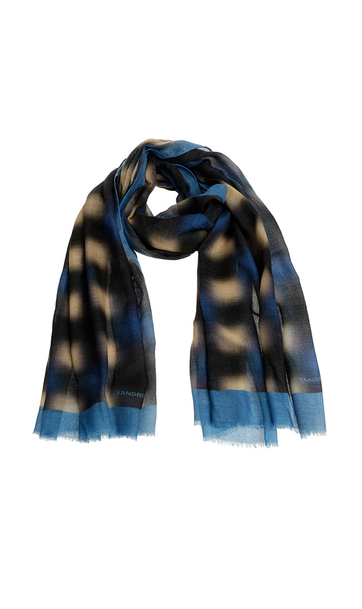 Sjaals blauw Xandres