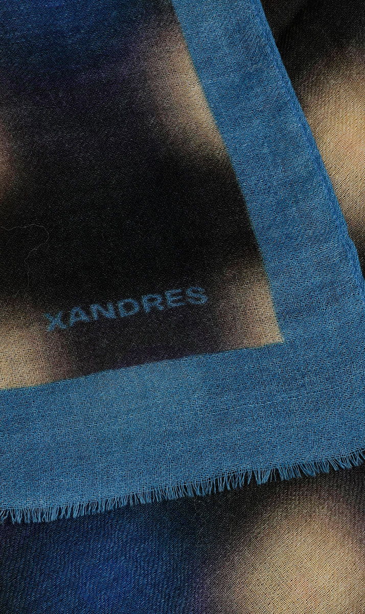 Sjaals blauw Xandres