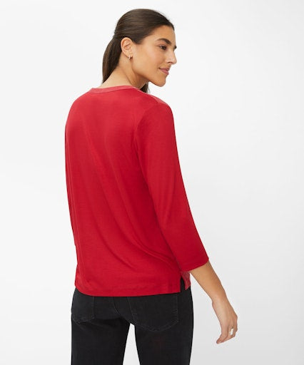 Blouses lange mouw rood BRAX