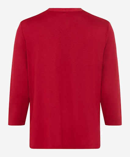 Blouses lange mouw rood BRAX