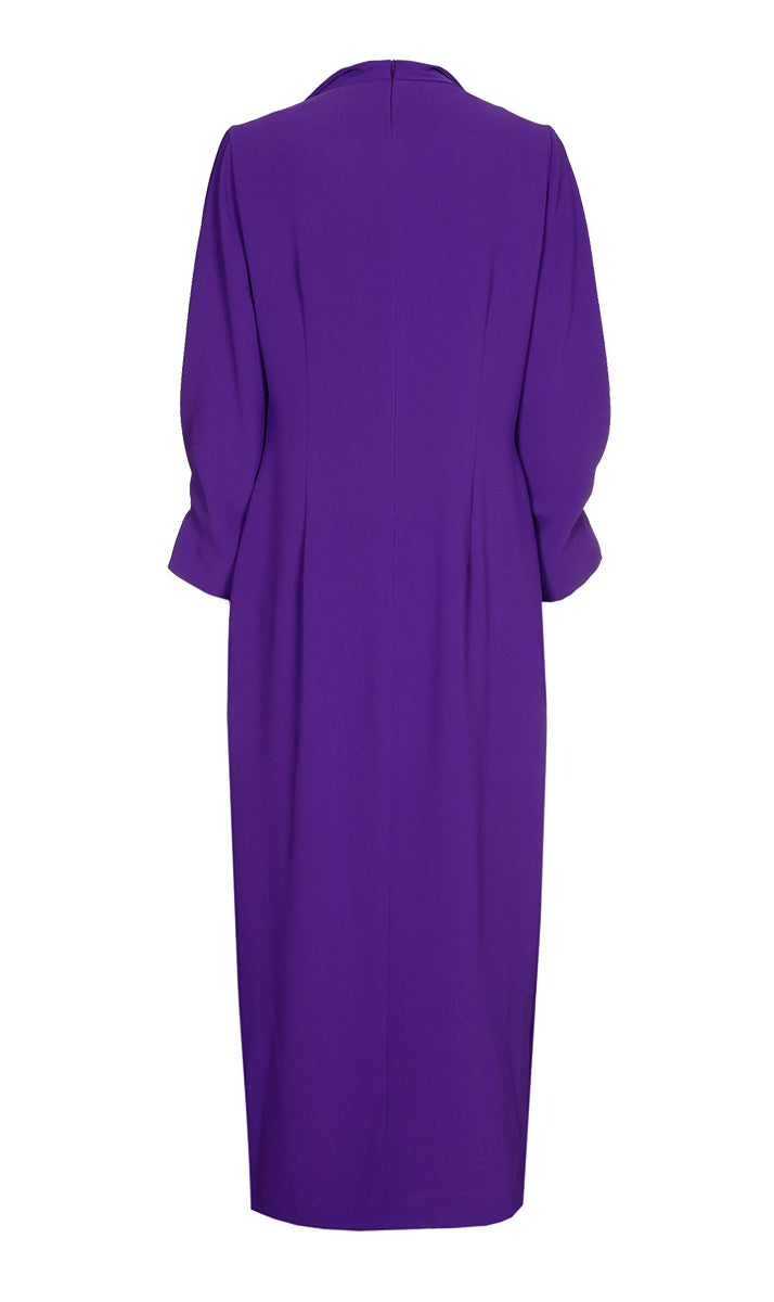 Jurken lange mouw paars Xandres
