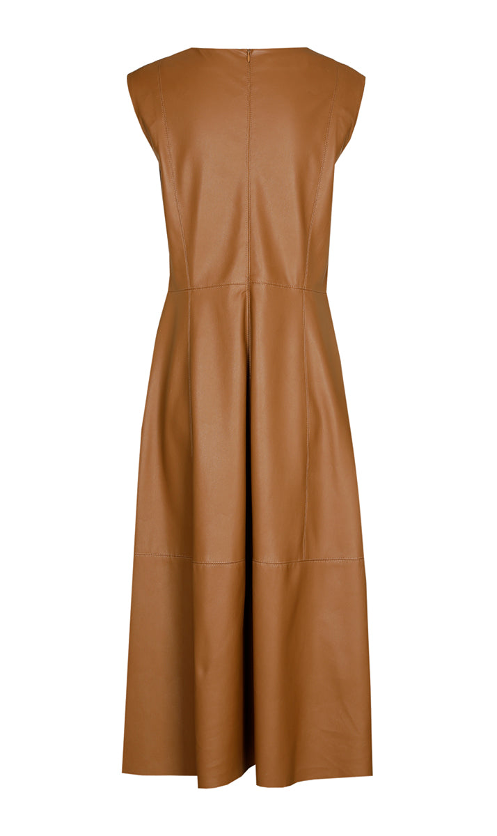 Jurken zonder mouw bruin Xandres