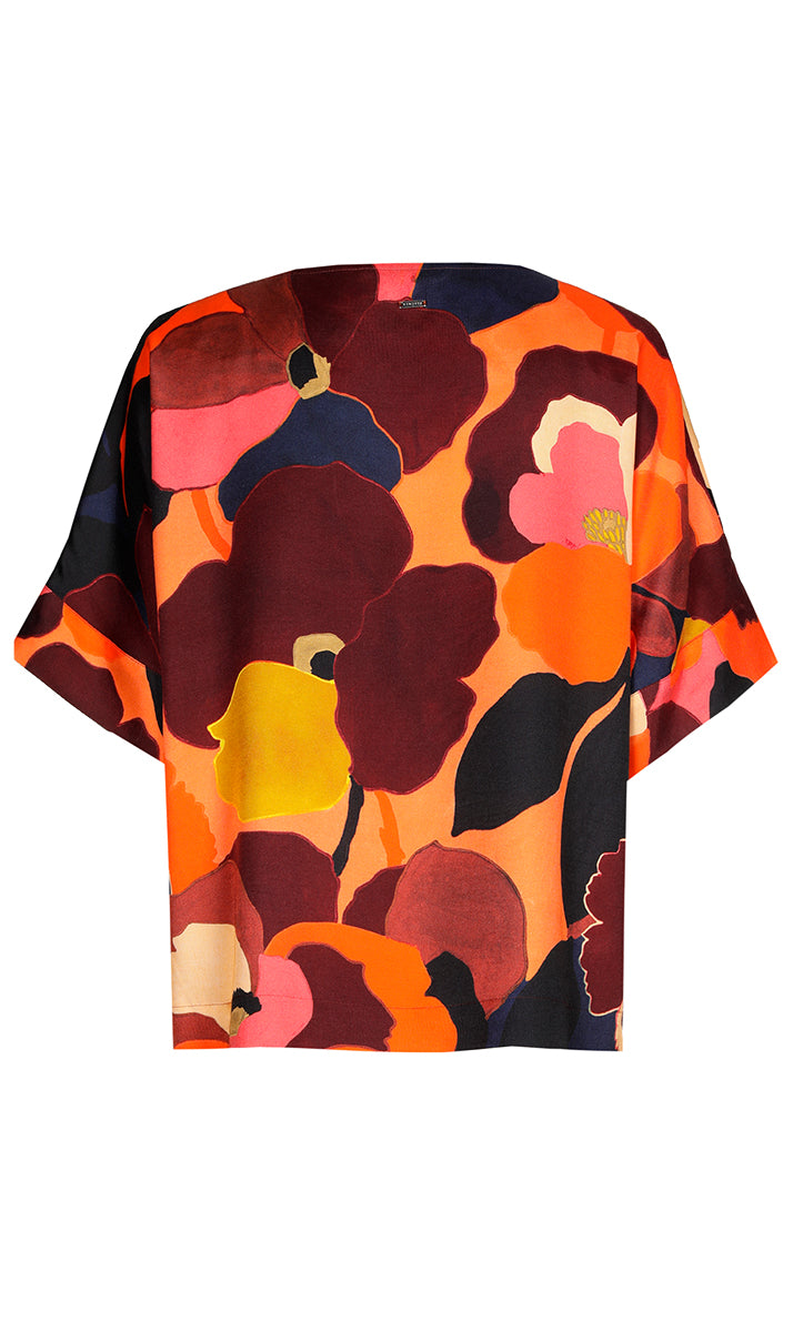 Blouses korte mouw rood Xandres