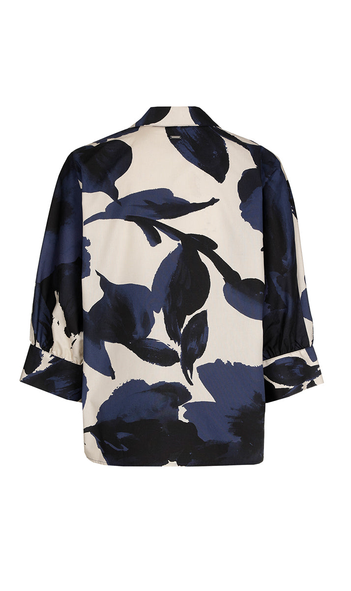 Blouses lange mouw blauw Xandres