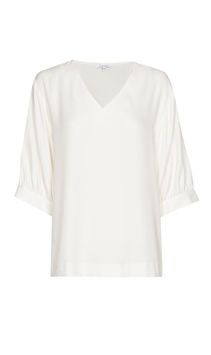 Blouses korte mouw wit Xandres