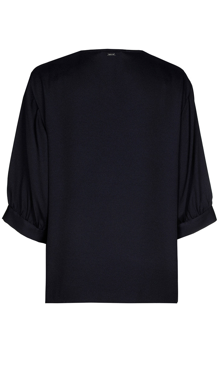 Blouses korte mouw blauw Xandres