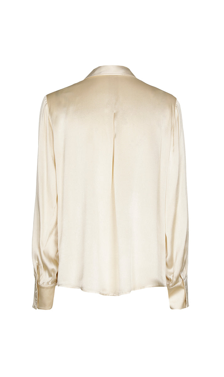 Blouses lange mouw beige Xandres