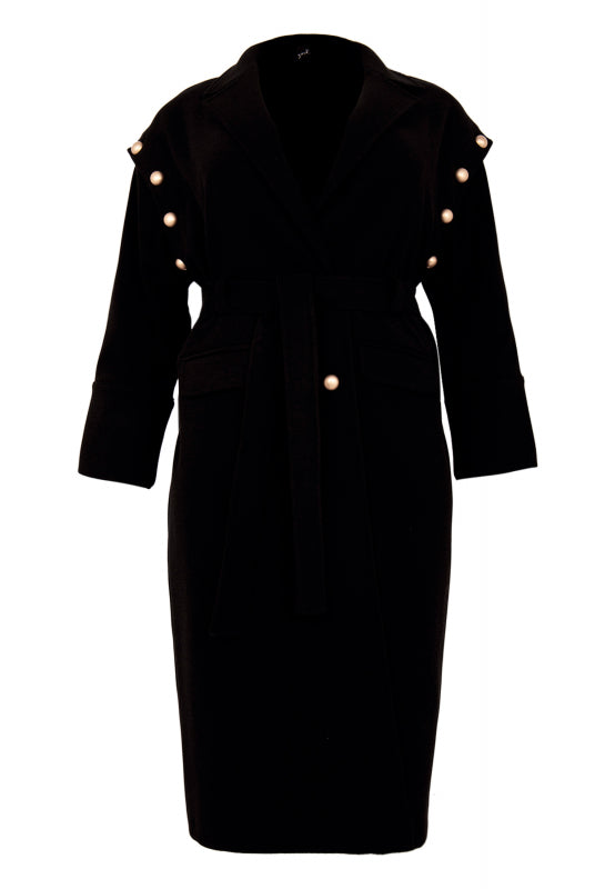 Mantels zwart Yoek