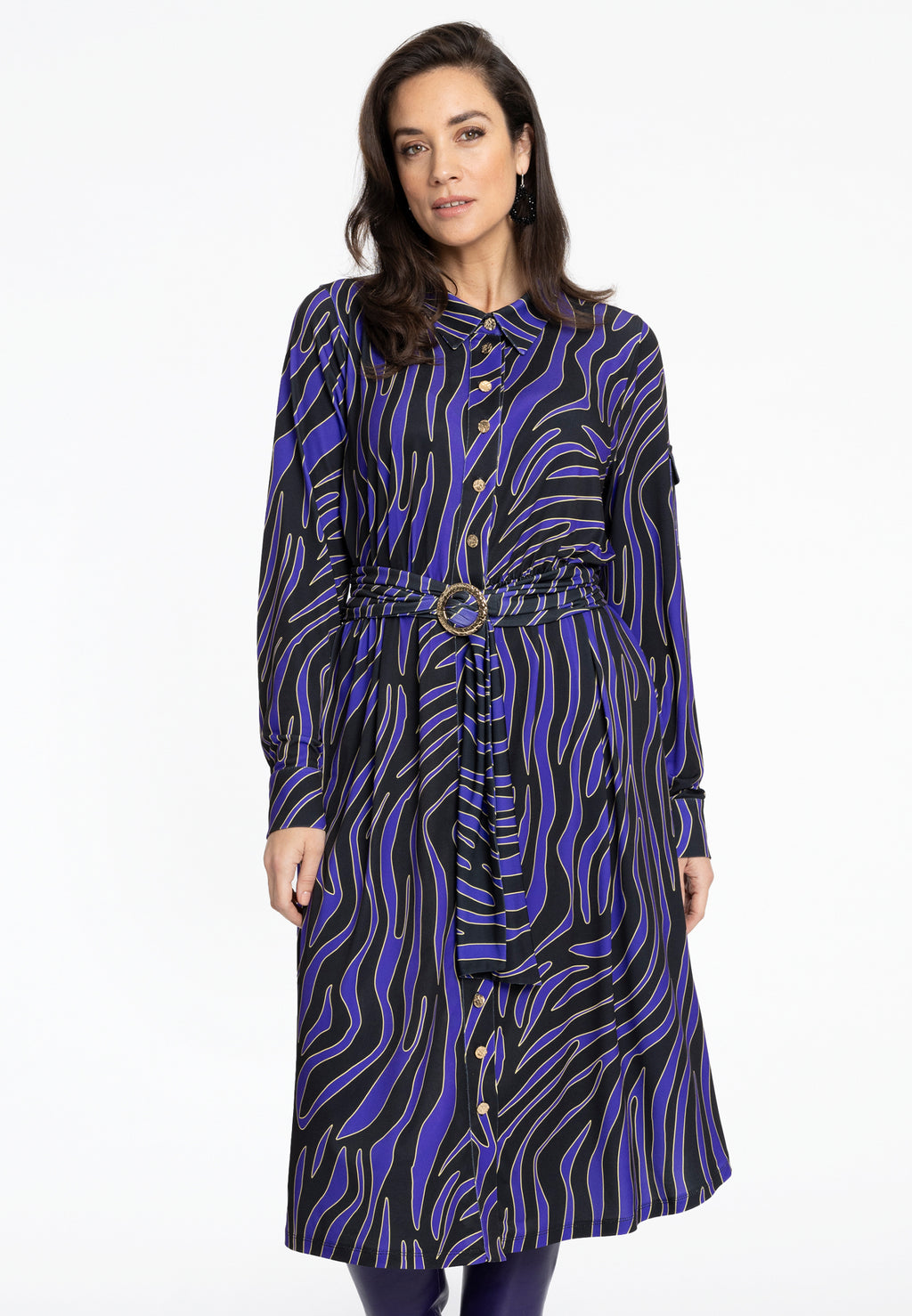 Jurken lange mouw zwart Yoek