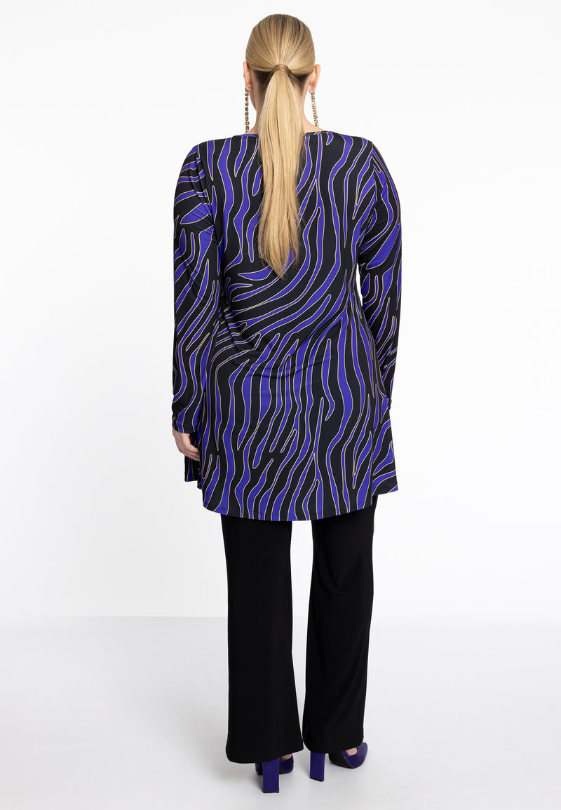 Blouses lange mouw zwart Yoek