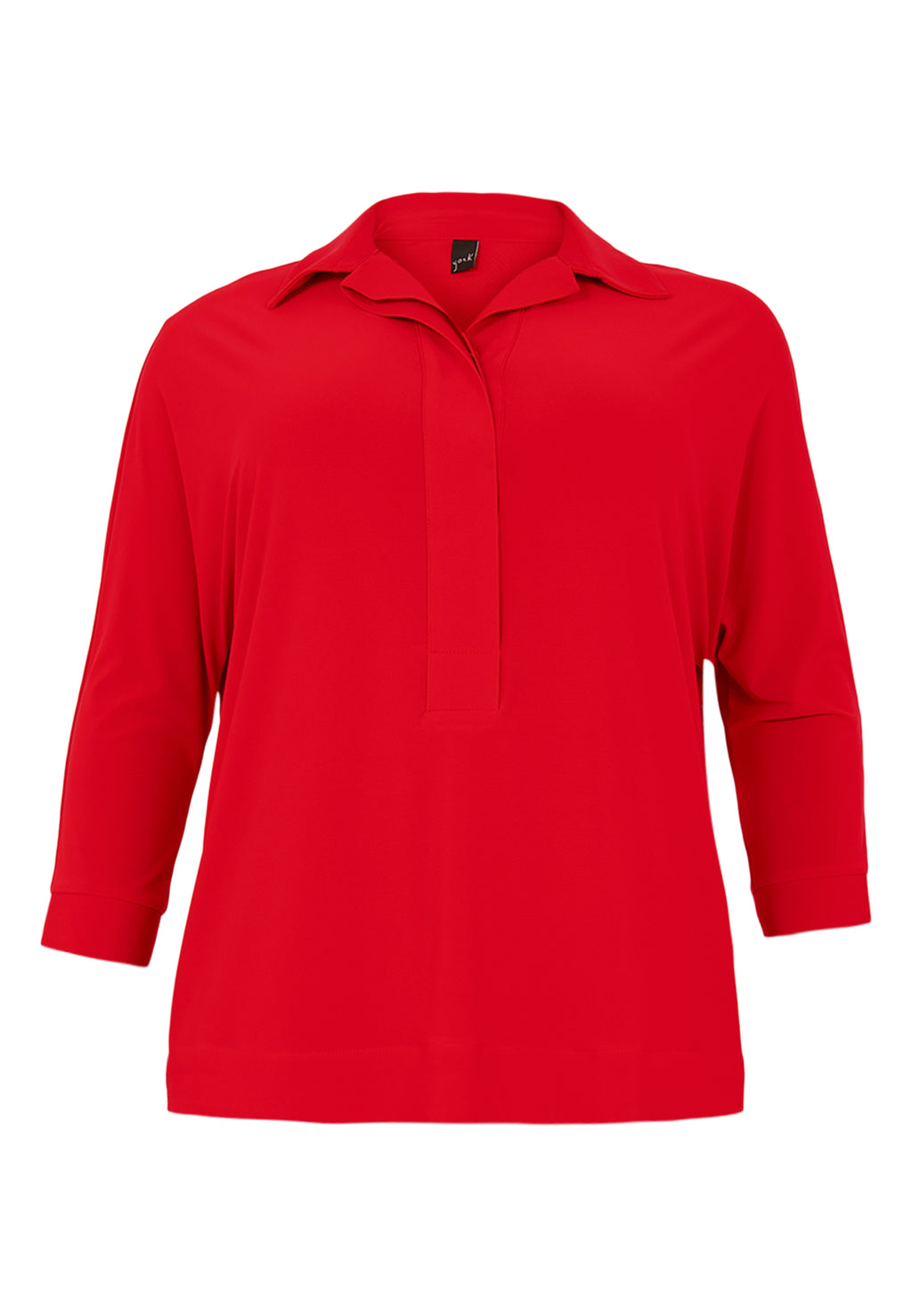 Blouses lange mouw rood Yoek