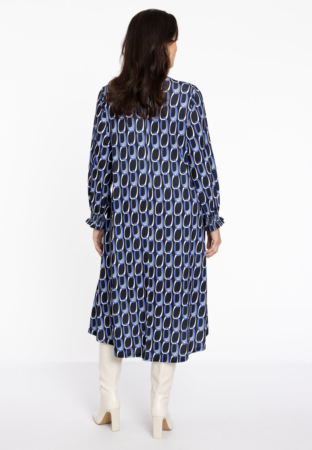 Jurken lange mouw multicolor Yoek