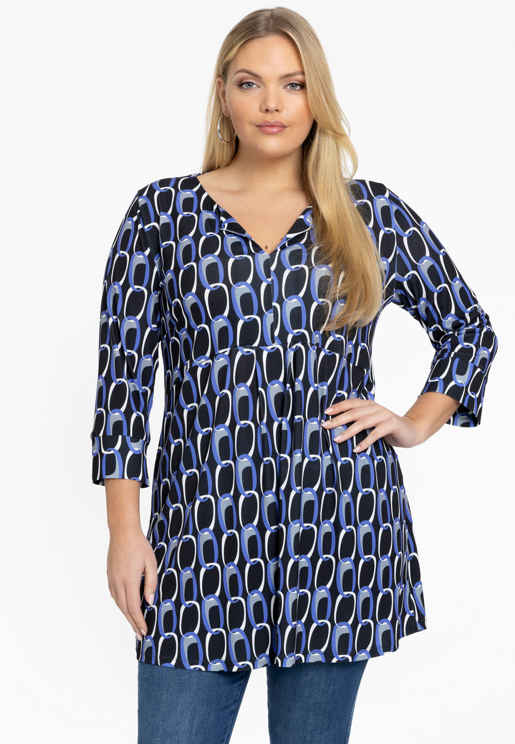 Blouses lange mouw multicolor Yoek