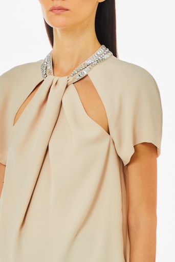 Blouses korte mouw beige Liu Jo Black
