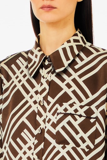 Blouses lange mouw bruin Liu Jo Black