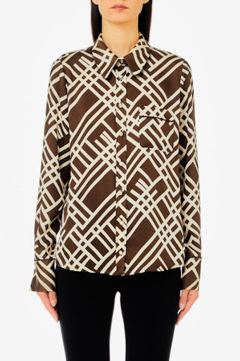 Blouses lange mouw bruin Liu Jo Black