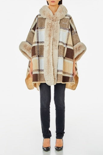 Poncho's beige Liu Jo