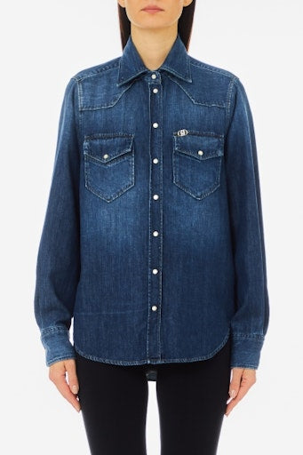Blouses lange mouw blauw Liu Jo
