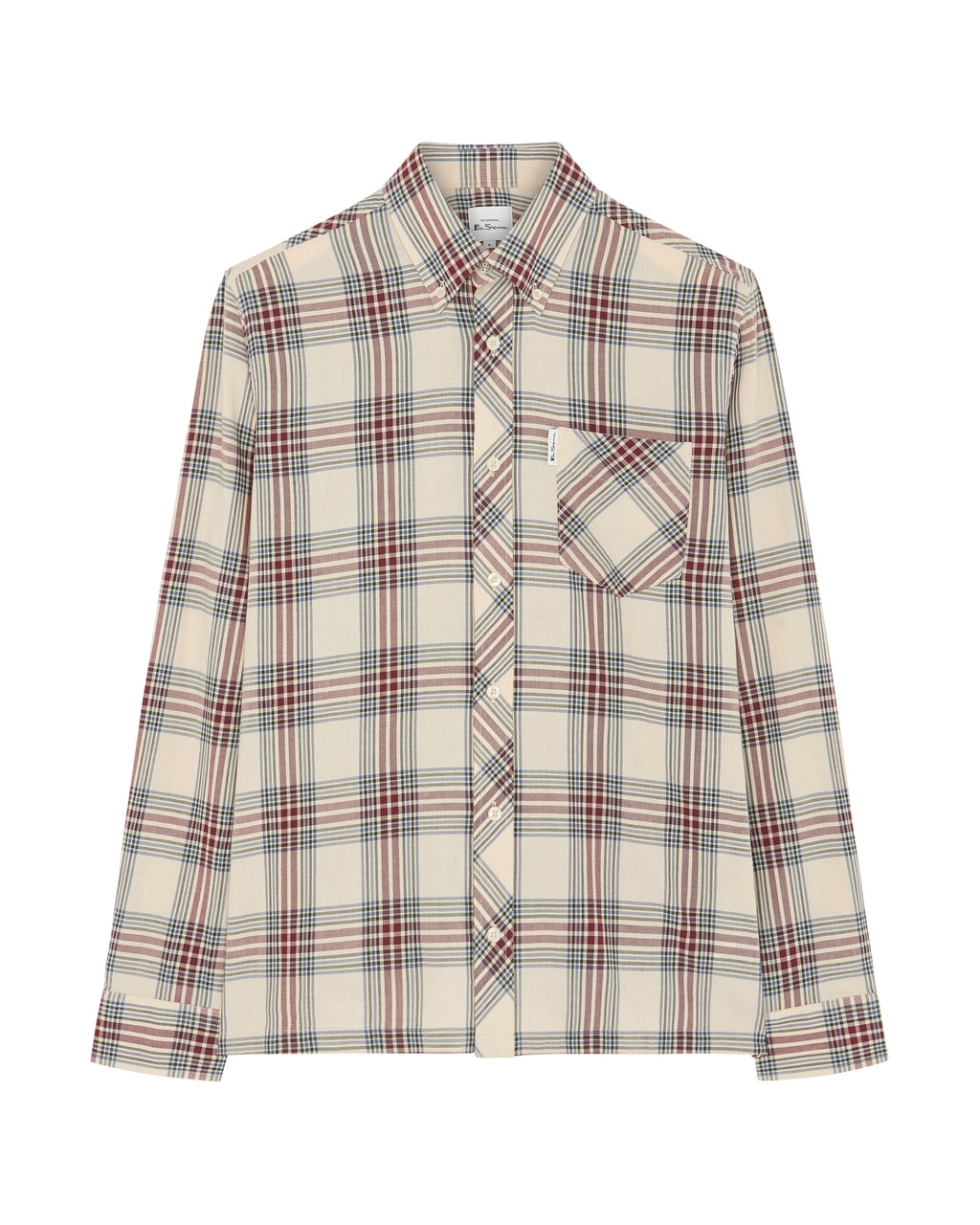 Hemden lange mouw grijs Ben Sherman