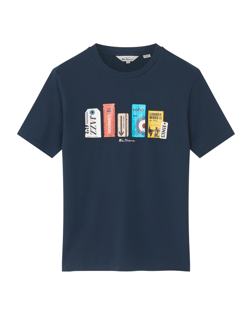 T-shirts korte mouw navy Ben Sherman
