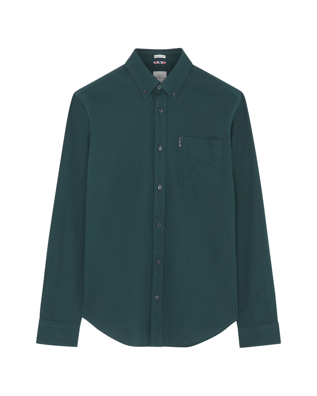 Hemden lange mouw groen Ben Sherman
