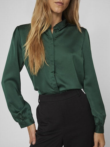 Blouses lange mouw groen VILA