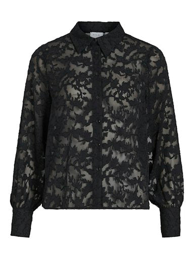 Blouses lange mouw zwart VILA