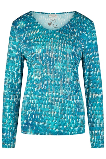 T-shirts lange mouw blauw Barbara Lebek