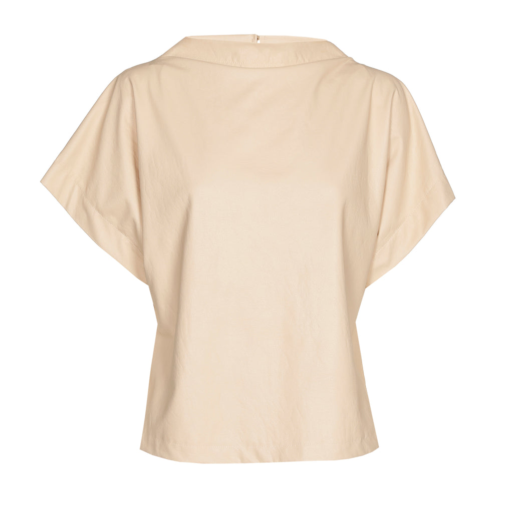Blouses korte mouw beige Caroline Biss