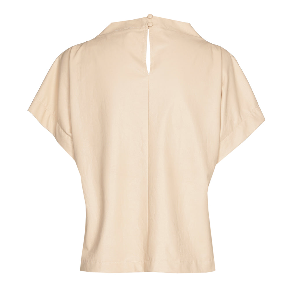 Blouses korte mouw beige Caroline Biss
