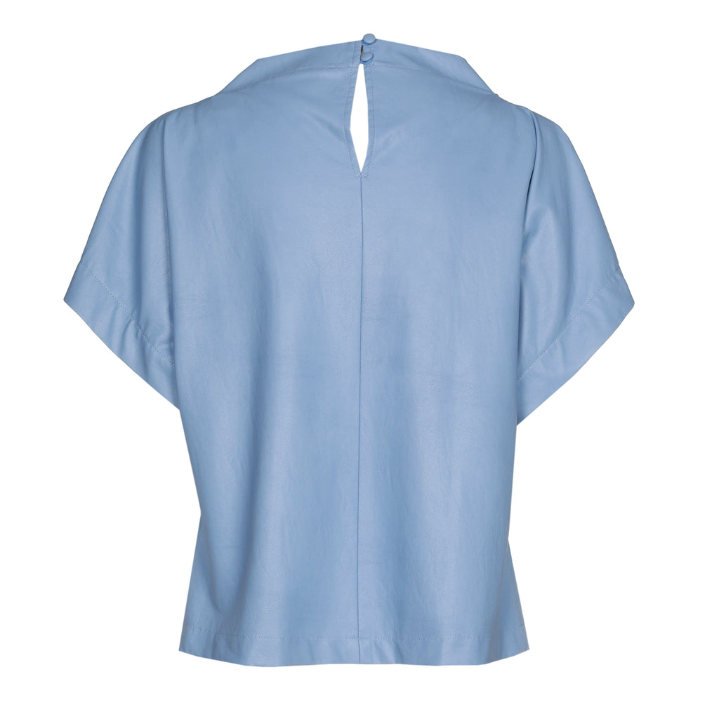 Blouses korte mouw blauw Caroline Biss