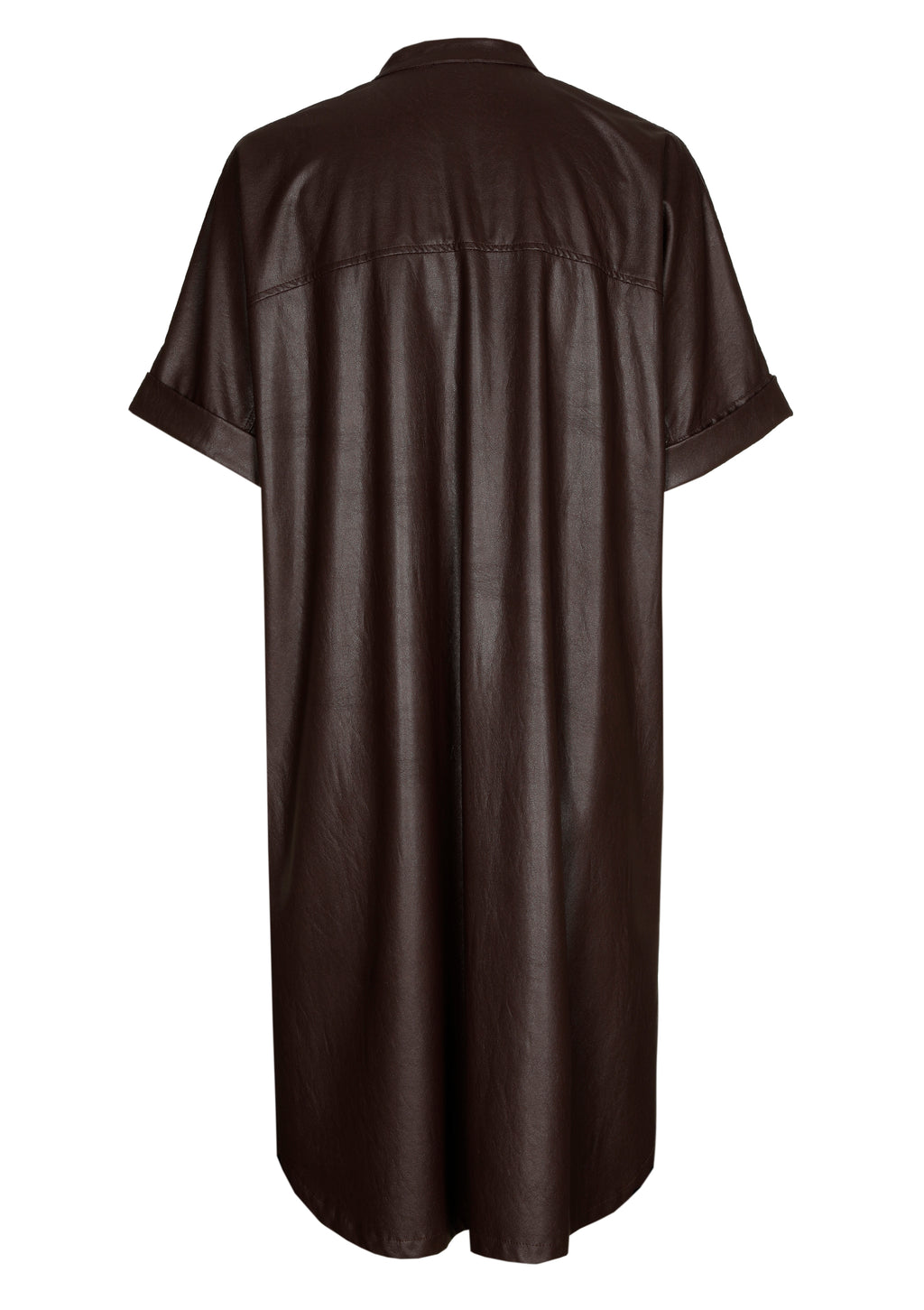 Jurken korte mouw bruin Caroline Biss