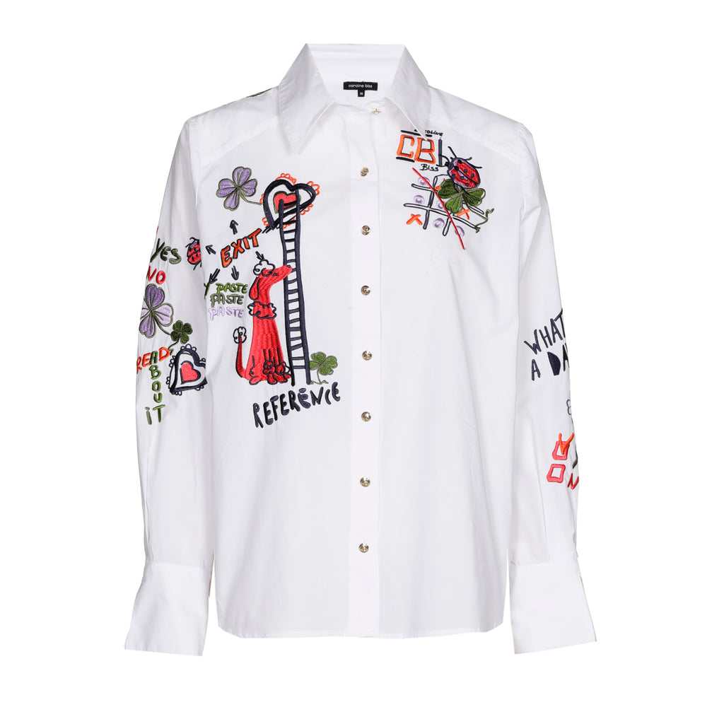 Blouses lange mouw wit Caroline Biss