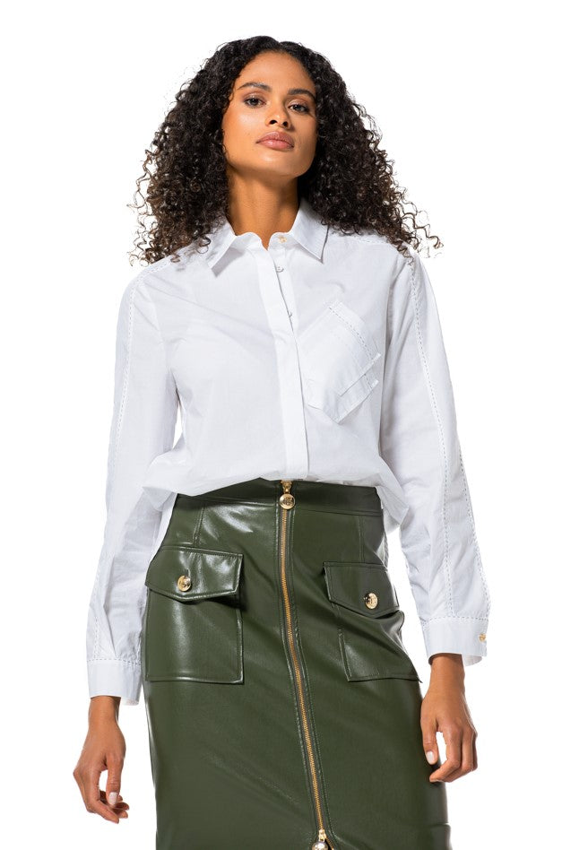 Blouses lange mouw wit Caroline Biss