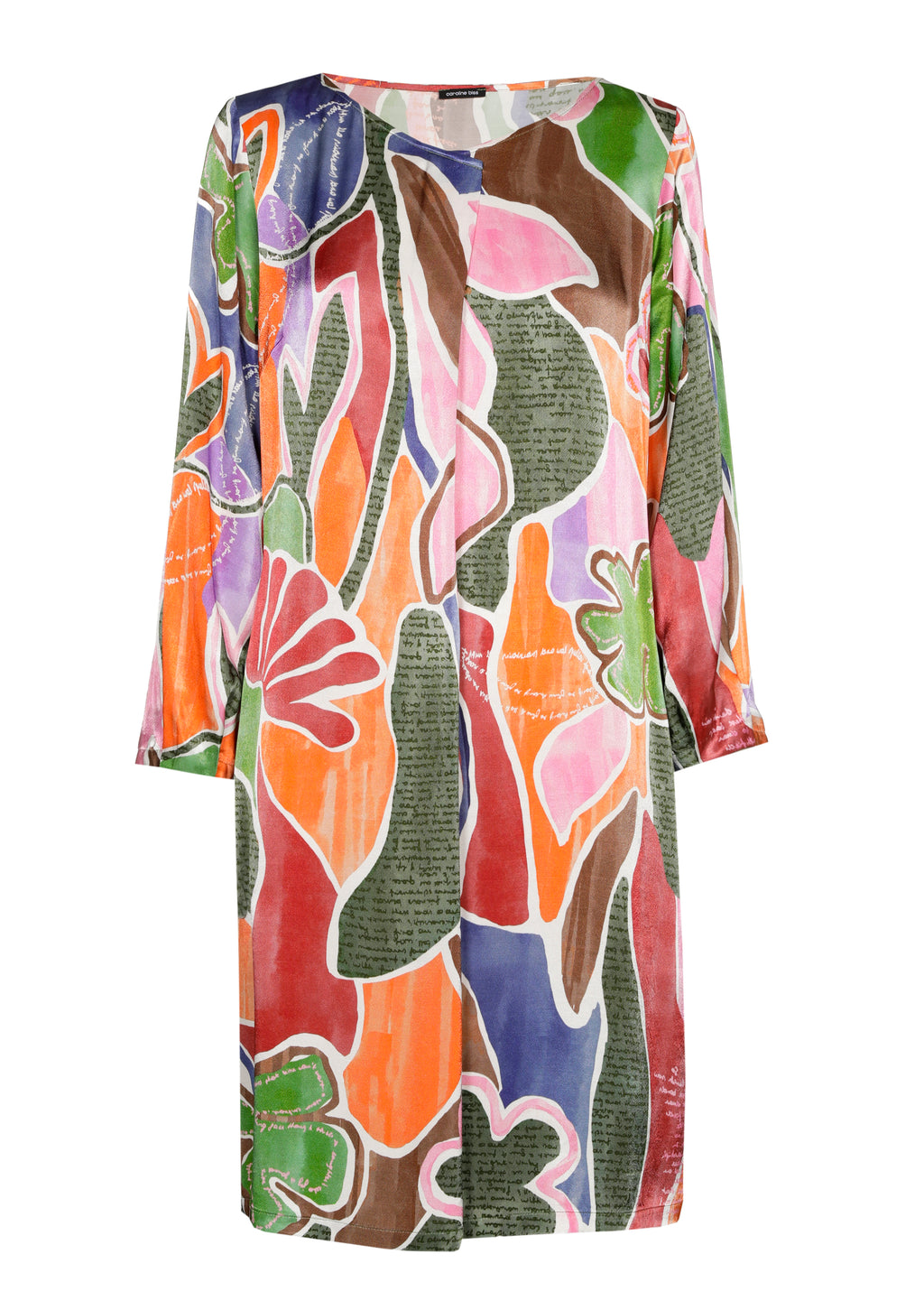 Jurken lange mouw multicolor Caroline Biss