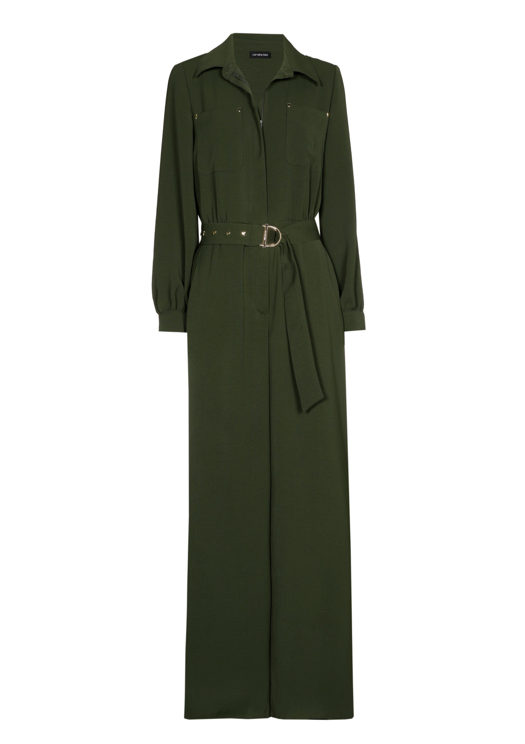 Jumpsuits lange mouw groen Caroline Biss