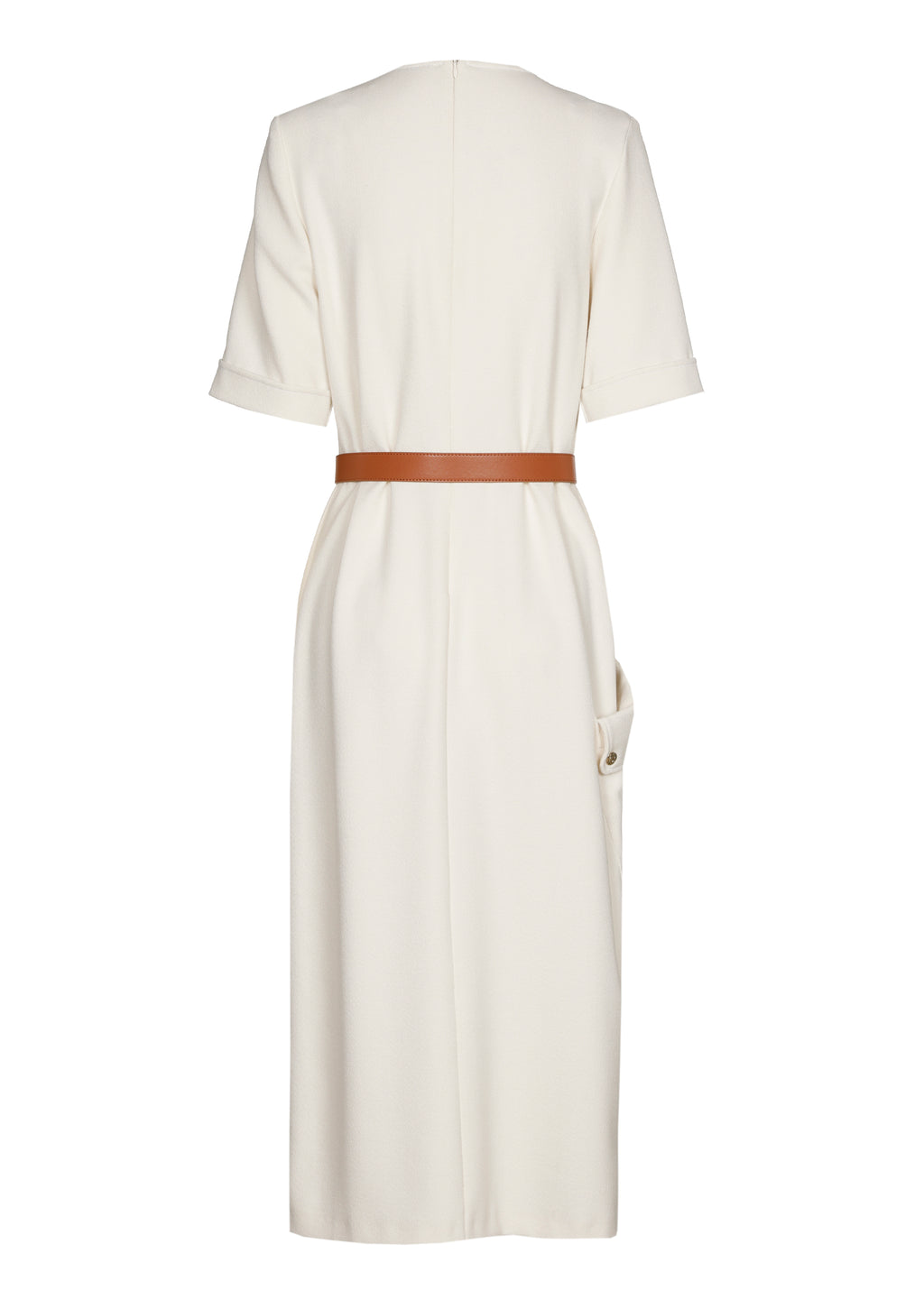 Jurken korte mouw beige Caroline Biss