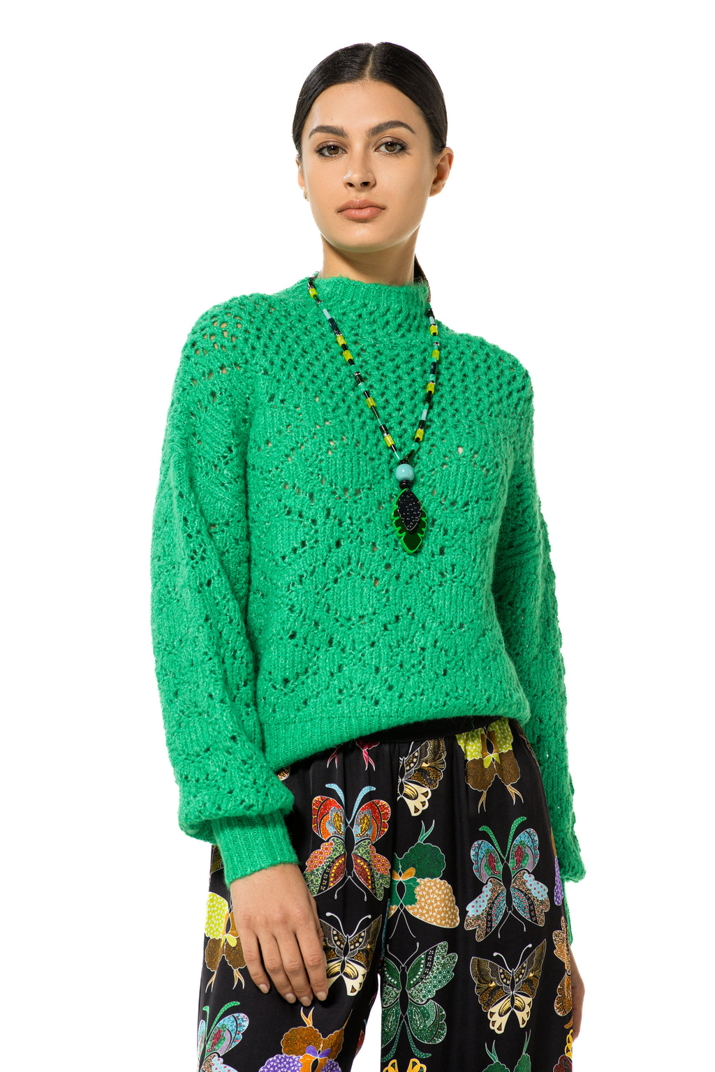 Pulls groen Caroline Biss