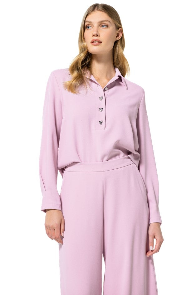Blouses lange mouw roze Caroline Biss
