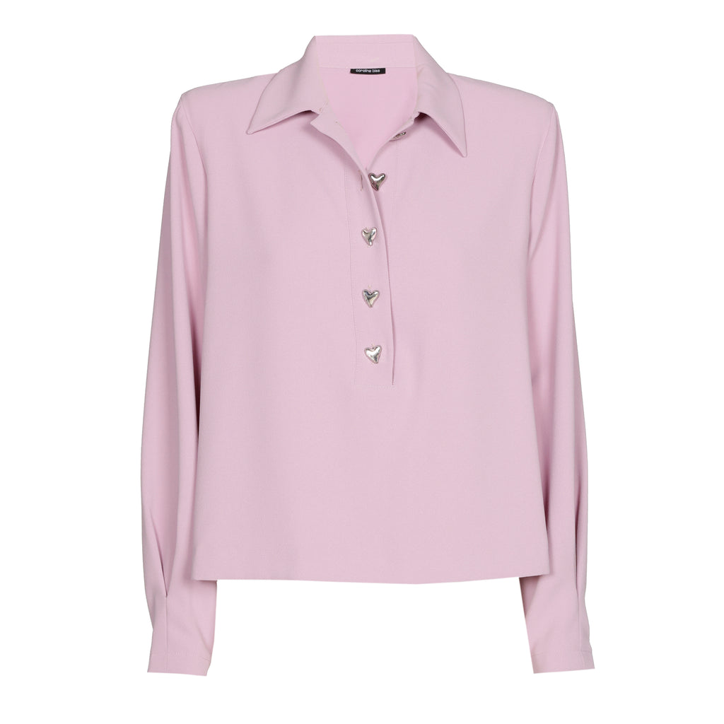 Blouses lange mouw roze Caroline Biss