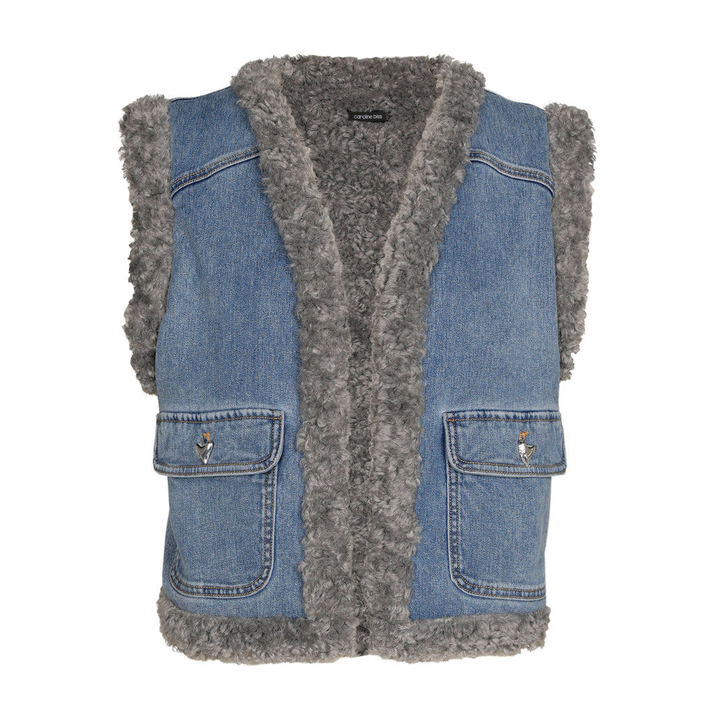 Bodywarmers blauw Caroline Biss