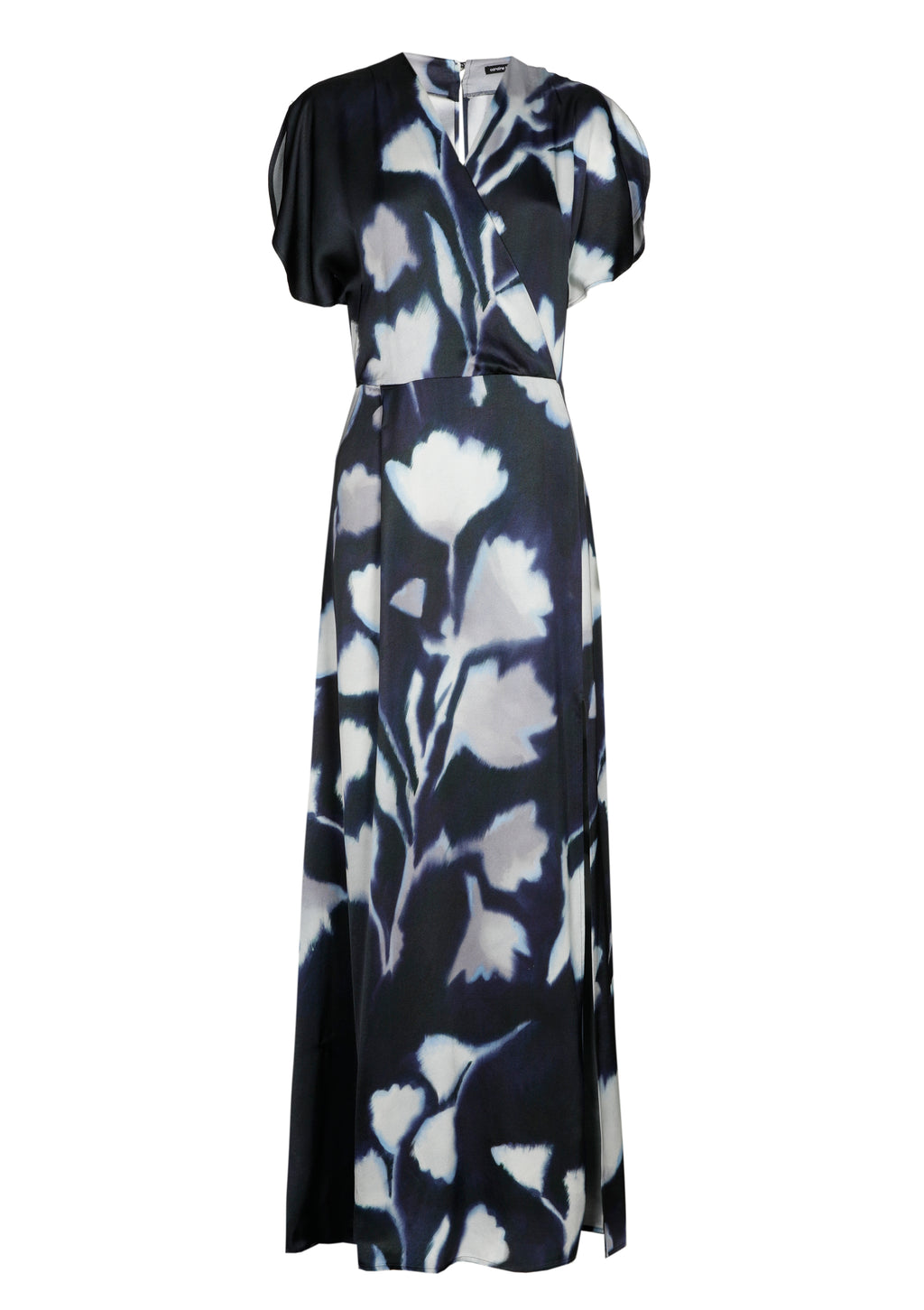 Jurken korte mouw navy Caroline Biss