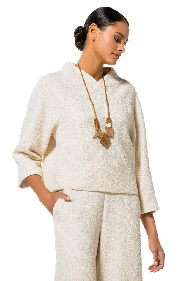 Blouses lange mouw beige Caroline Biss