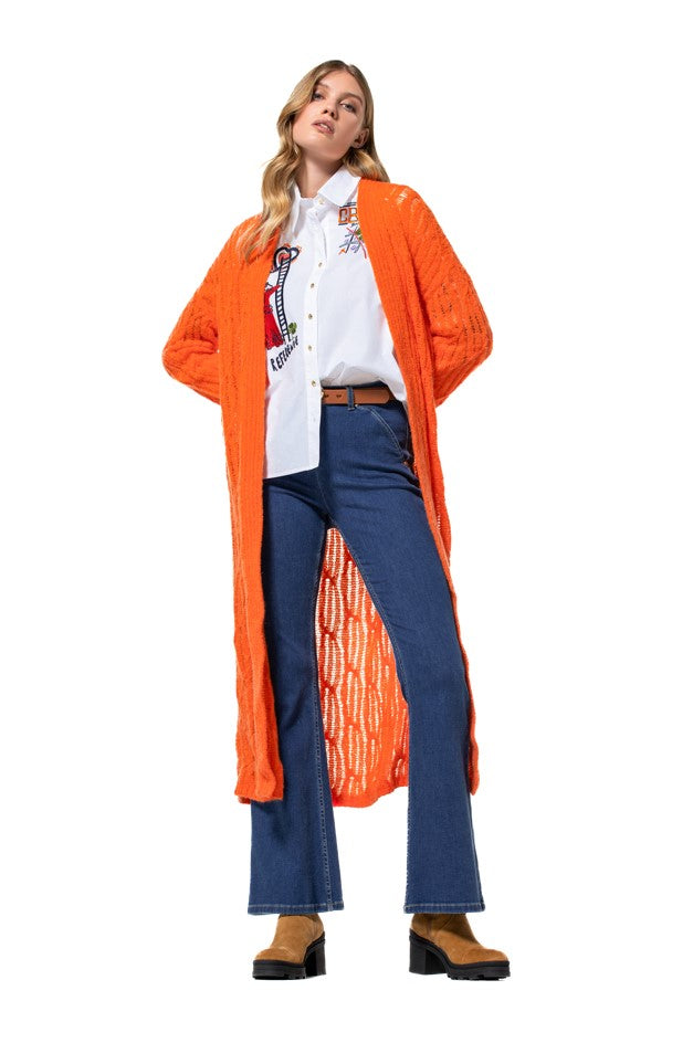 Cardigans oranje Caroline Biss