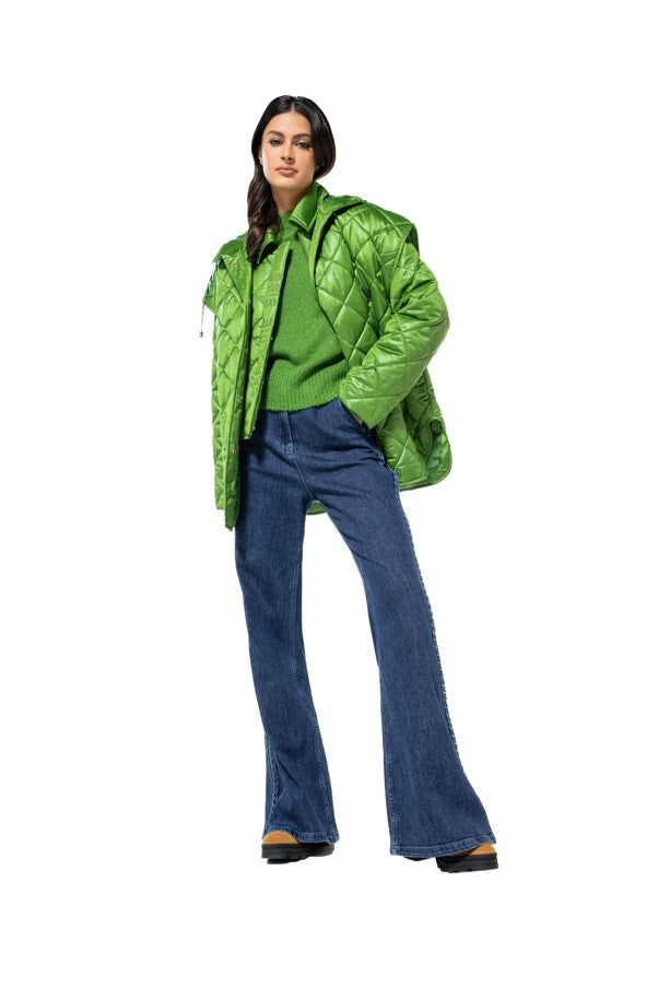 Bodywarmers groen Caroline Biss