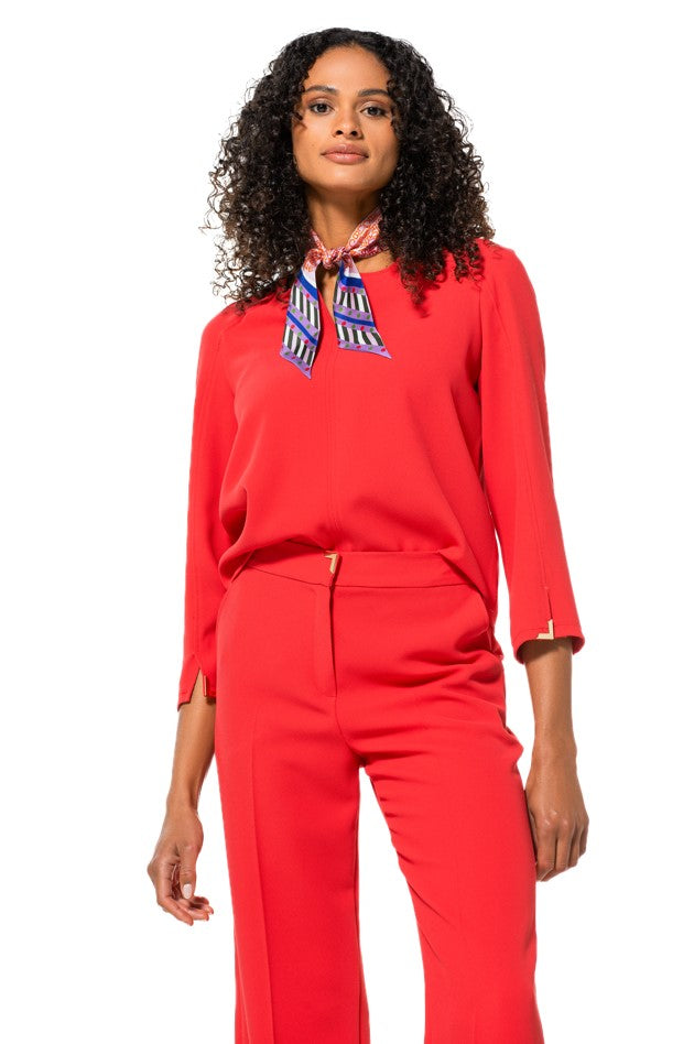 Blouses lange mouw rood Caroline Biss
