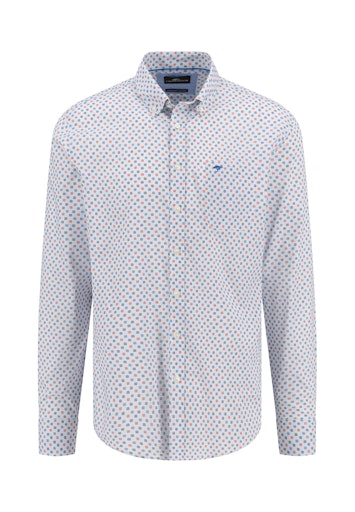Hemden lange mouw blauw Fynch-Hatton