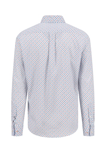 Hemden lange mouw blauw Fynch-Hatton